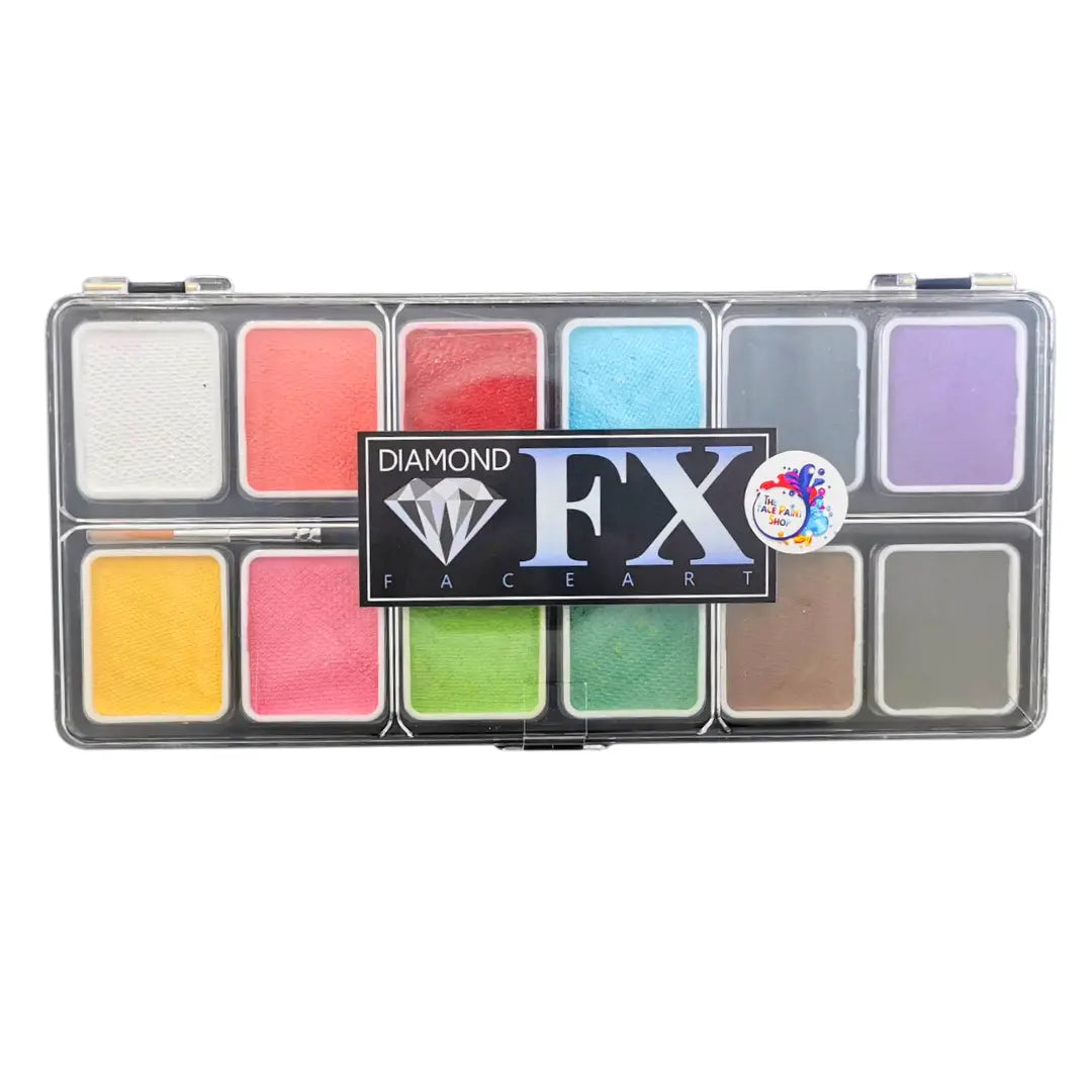 The-Face-Paint-Shop-Diamond-FX-Face-Paint-Palette-Essential-Appetiser-12-x-6g-Diamond-FX-where-to-buy-face-paints-near-me-1677872593.jpg Diamond FX Face Paint Palette - Essential Appetiser 12 x 6g - Image 2