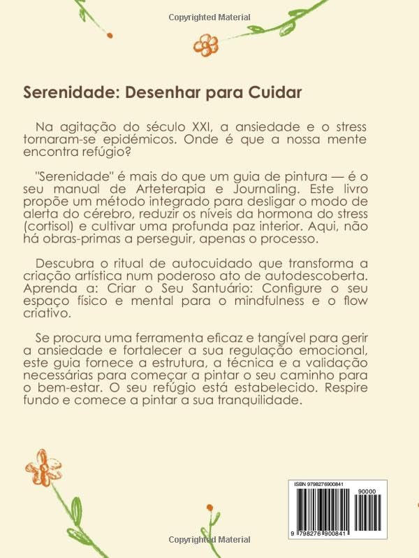 contracapa Serenidade: Desenhar para Cuidar - Image 2