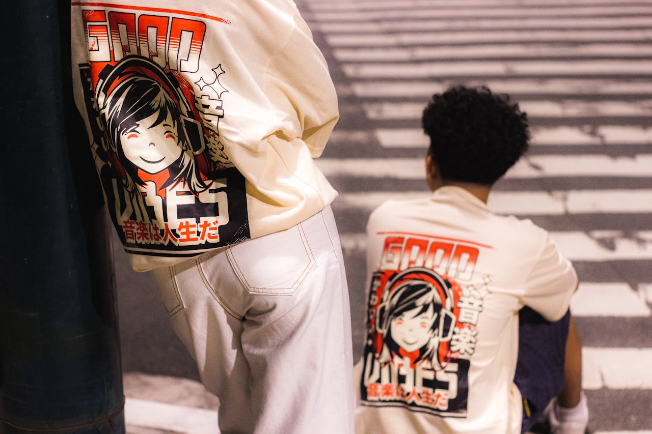 services-03 Fashionable streetwear featuring Japanese manga graphics, ideal for urban youth style.